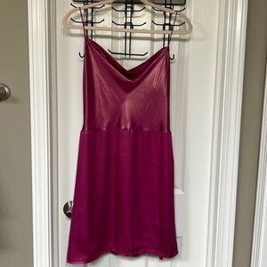 Kendall & Kylie Strappy Backless Shimmer Pink Dress Size 16